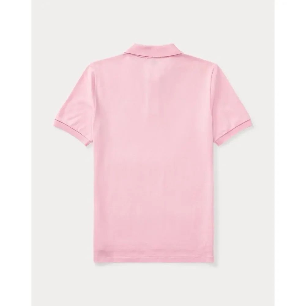 Ralph Lauren NWT The Iconic Mesh Polo Shirt Boys Large (14-16) Short Sleeve Pink